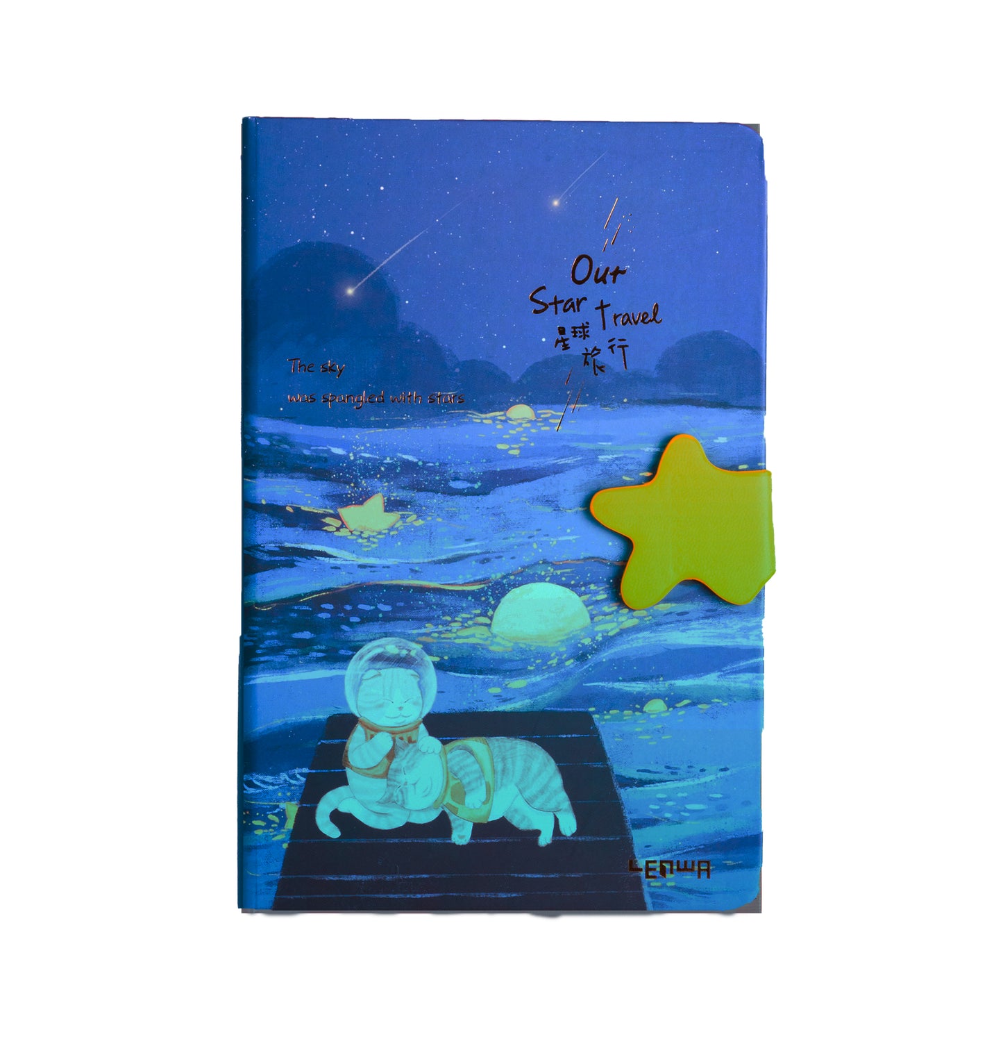 A5 LIBRETA TD ILUSTRADA GATO Y ESTRELLA
