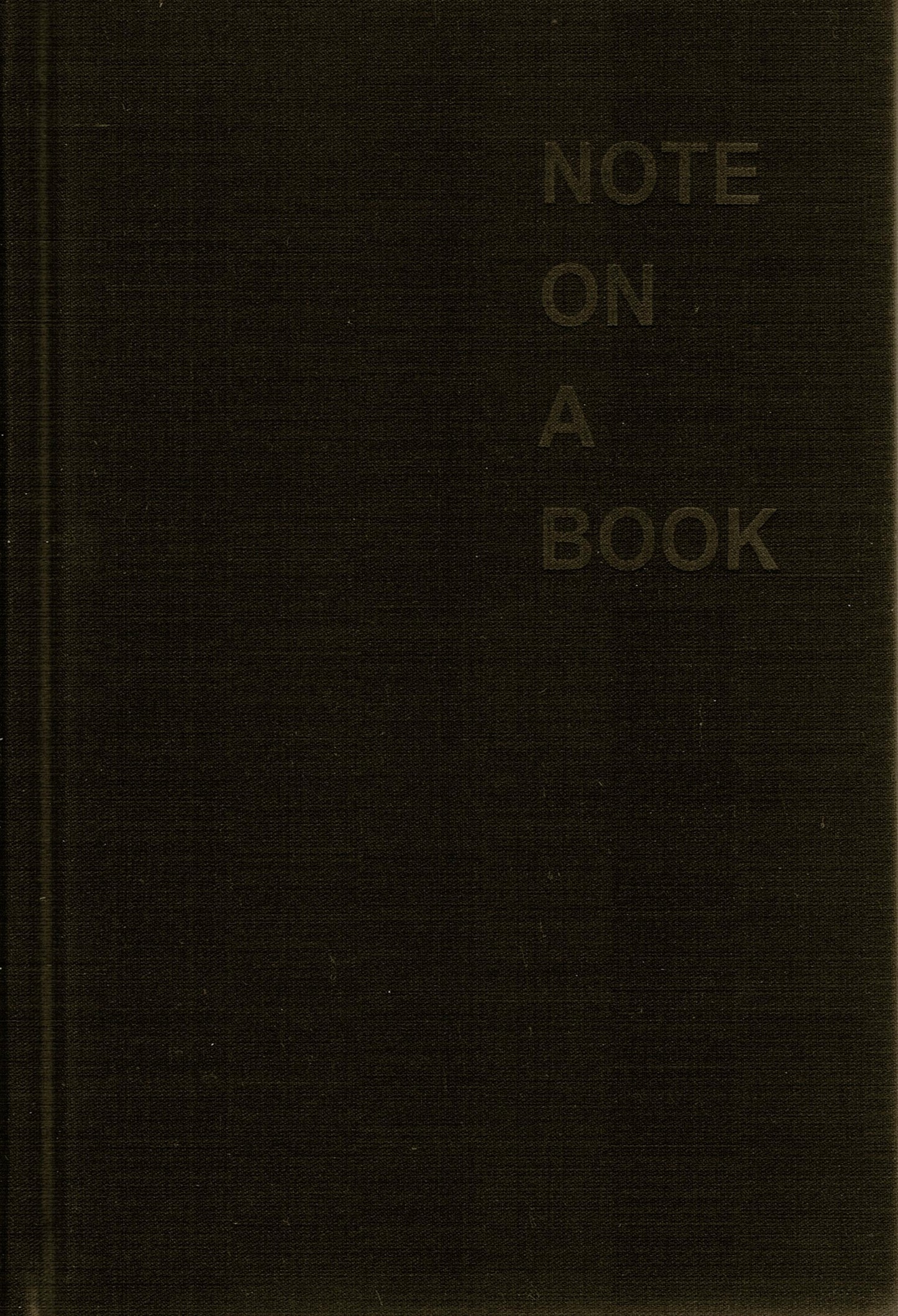 NOTE ON A BOOK