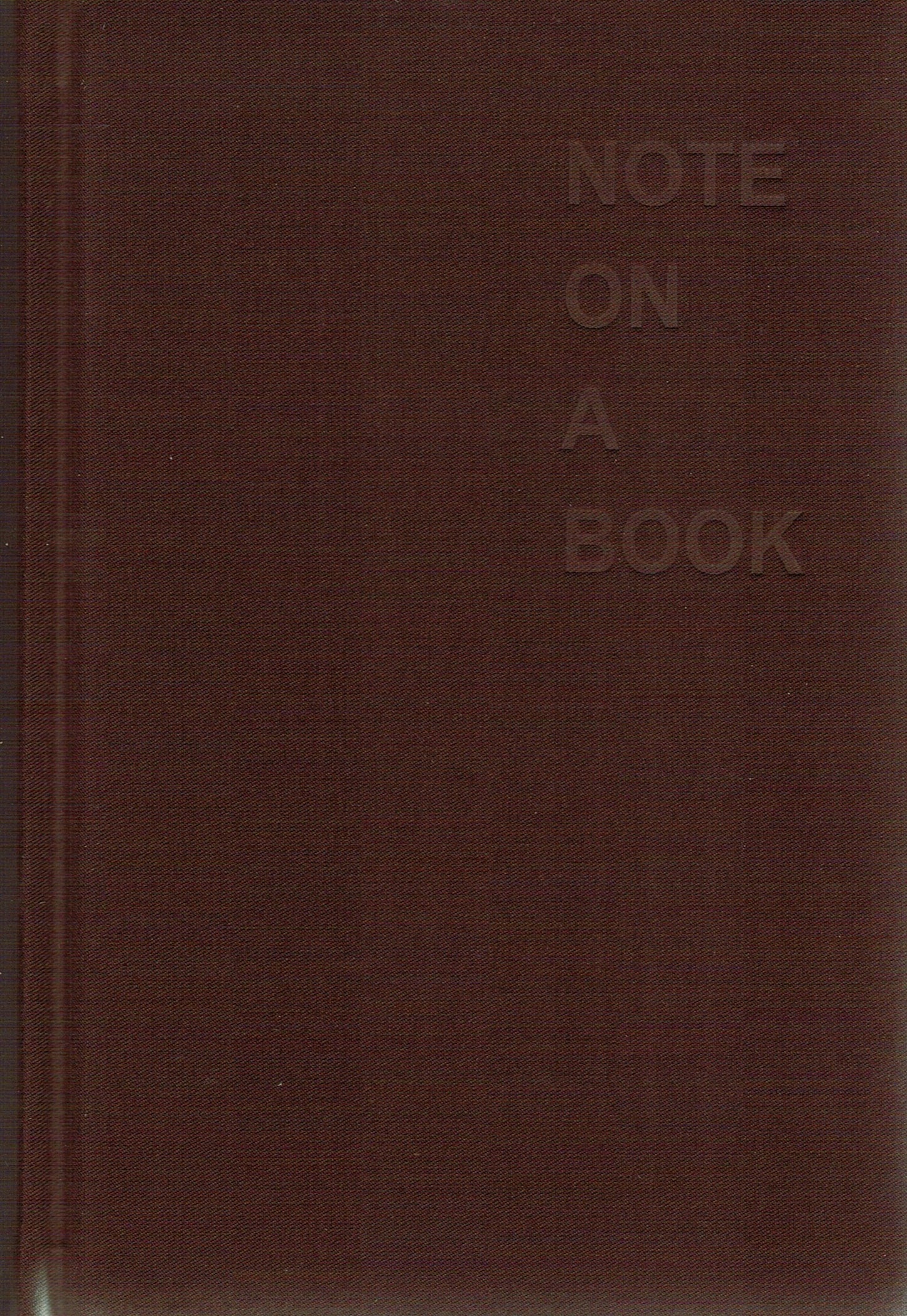 NOTE ON A BOOK